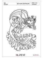 Winx Club Denizkızı boyama sayfaları